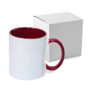 Kubek personalizowany MUGLY 330 ml z nadrukiem imienia lub cytatu, biały kolor